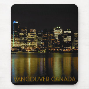 Vancouver Canada Souvenir Mouse Pad City Lights Mousepad