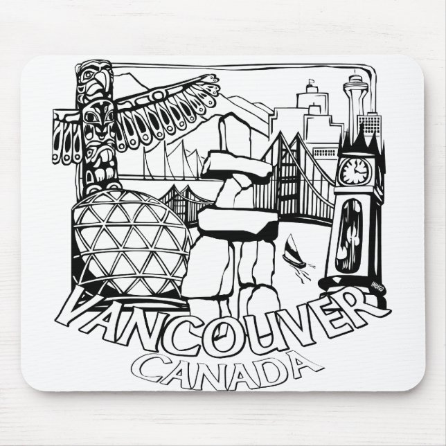 Vancouver Canada Souvenir Mousepad Vancouver Gesch (Vorne)
