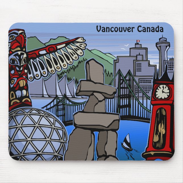 Vancouver Canada Souvenir Mousepad Vancouver Gesch (Vorne)