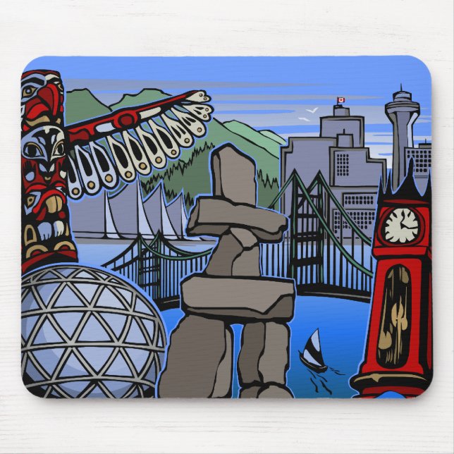 Vancouver Canada Souvenir Mousepad Vancouver Gesch (Vorne)