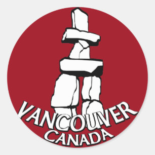Vancouver Canada Stickers Totem Pole Sehenswürdigk