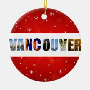 Vancouver Canada Travel Fotos Weihnachten Keramik Ornament