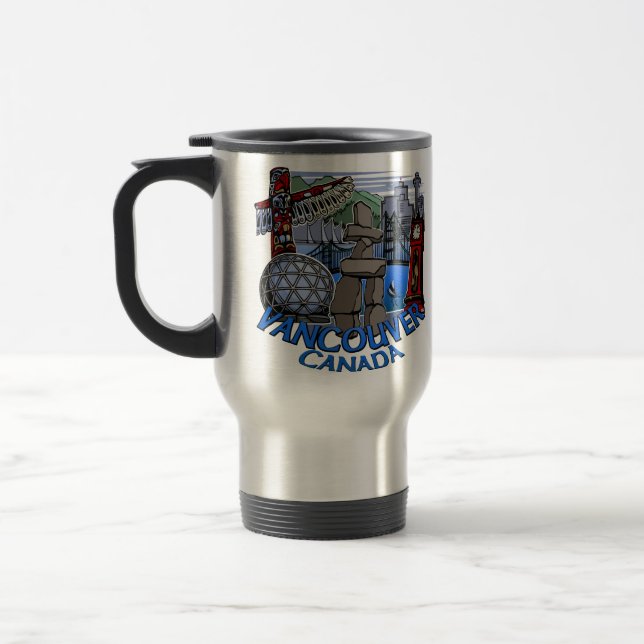 Vancouver Canada Travel Mugs Souvenir Cups Reisebecher (Links)