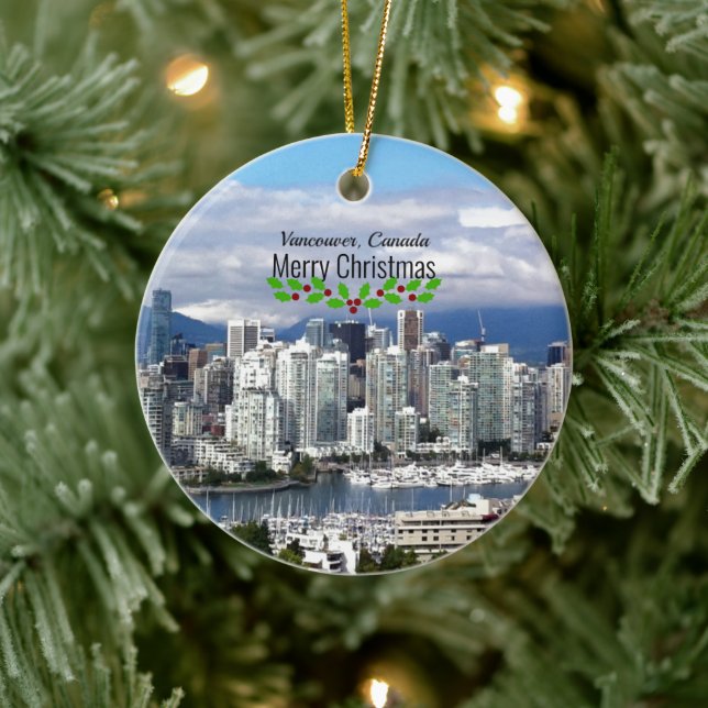 Vancouver Canada Weihnachten Keramik Ornament (Baum)