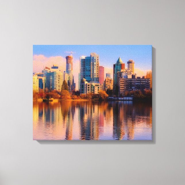 Vancouver Cityscape Leinwanddruck (Vorderseite)