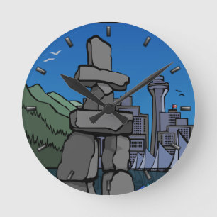 Vancouver Clock Gifts Vancouver Souvenir Clock Runde Wanduhr