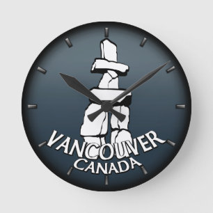Vancouver Clock Ohrs Decor First Nations Clock Runde Wanduhr