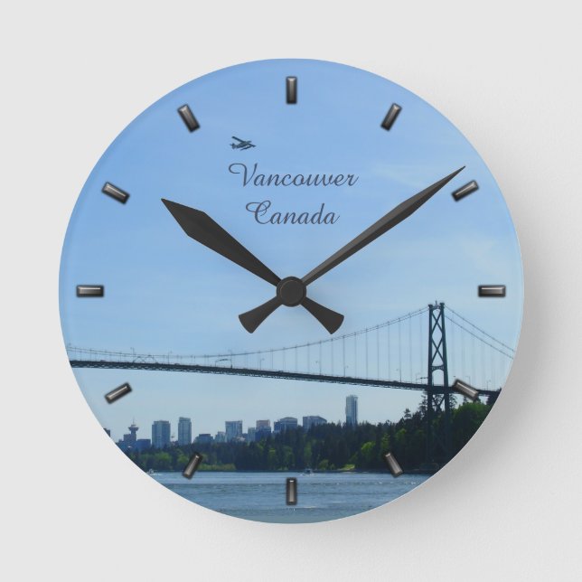 Vancouver Clock Personalisiert Vancouver Wall Uhr (Vorderseite)
