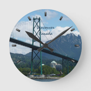 Vancouver Clock Personalized Vancouver Wall Clock Runde Wanduhr