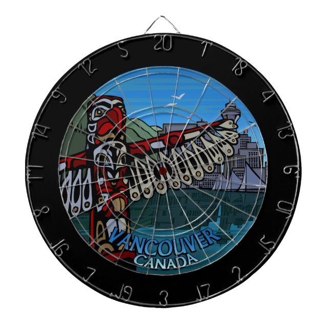 Vancouver Dartboard Cool Vancouver Dartboard Dartscheibe (vorne)