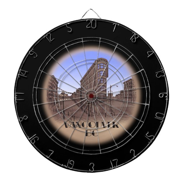 Vancouver Dartboard Gastown Factory Stown Dartscheibe (vorne)