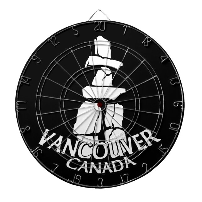 Vancouver Dartboard Vancouver Souvenir Dartboard Dartscheibe (vorne)