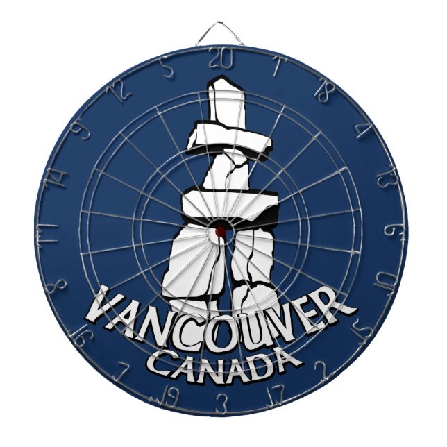 Vancouver Dartboard Vancouver Souvenir Dartboard Dartscheibe (vorne)
