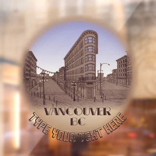Vancouver Decal Vancouver Souvenir Fenster Klammer Fensteraufkleber