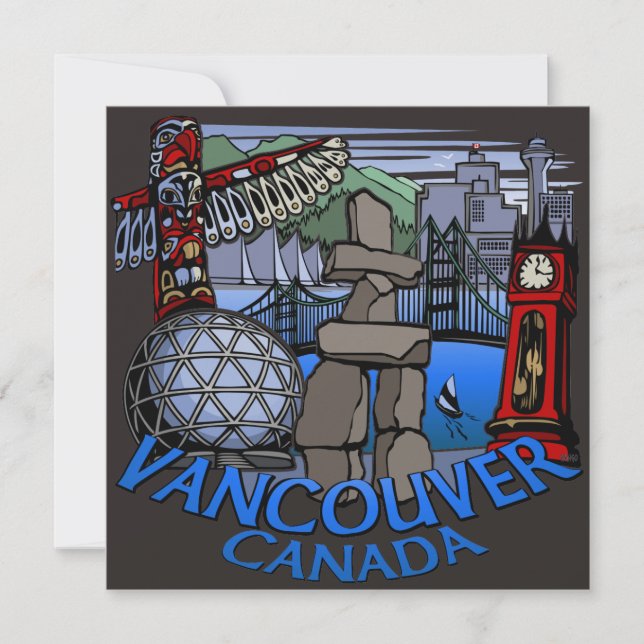 Vancouver Einladungen Personalisiert Vancouver UAW (Vorderseite)