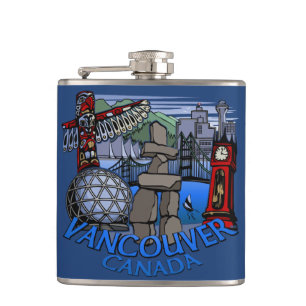 Vancouver Erinnerungsflasche Vancouver Landmark Ge Flachmann