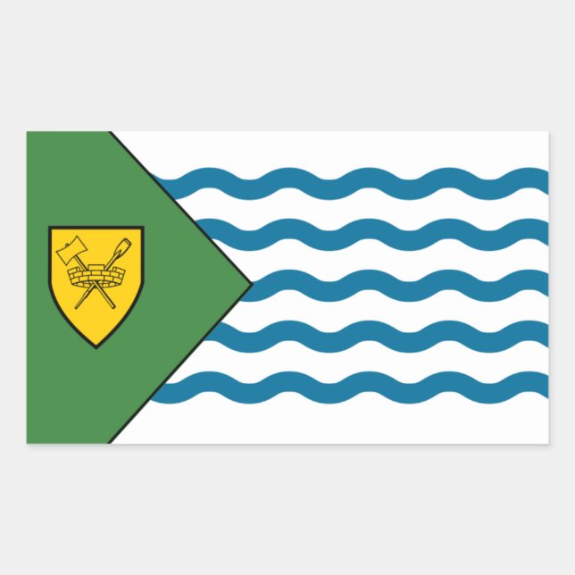 Vancouver-Flagge Rechteckiger Aufkleber (Vorderseite)