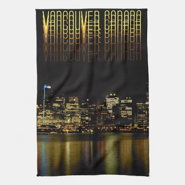 Vancouver Handtuch Personalisiert Souvenir Handtuc (Vertikal)