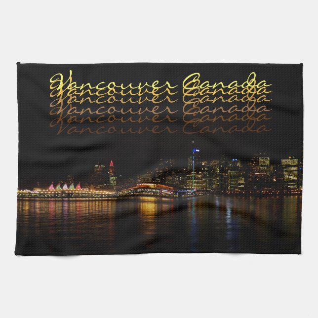 Vancouver Handtuch Personalisiert Souvenir Handtuc (Horizontal)