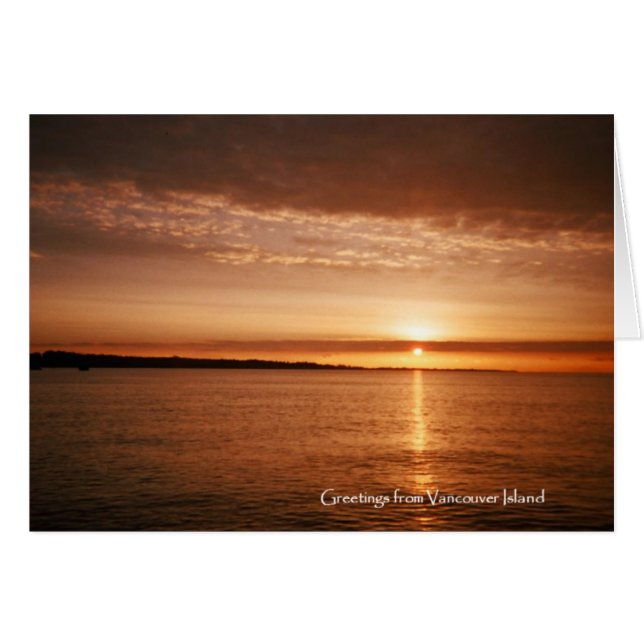 Vancouver-Insel-Sonnenuntergang (Vorderseite (Horizontal))