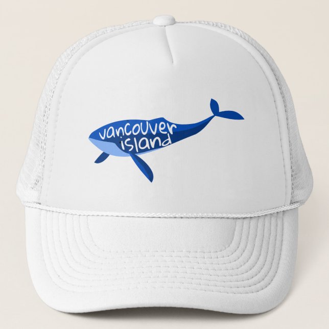 Vancouver Island Canada Whale Truckerkappe (Vorderseite)