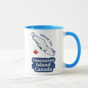 Vancouver Island Kanada Süße Karte Insel Leben Tasse