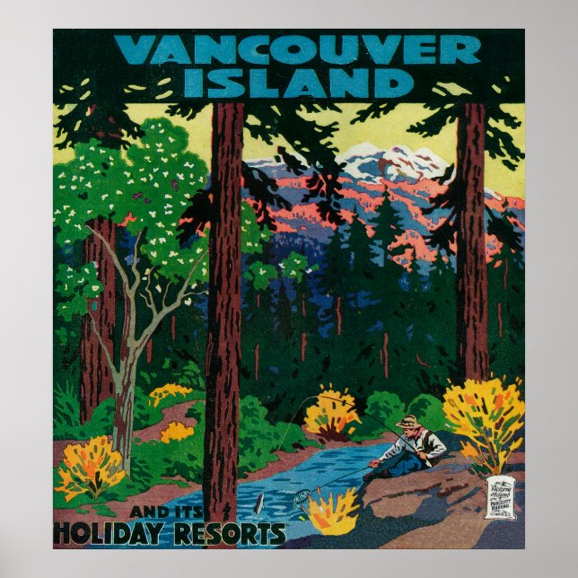 Vancouver Island Werbeplakat Poster (Vorne)