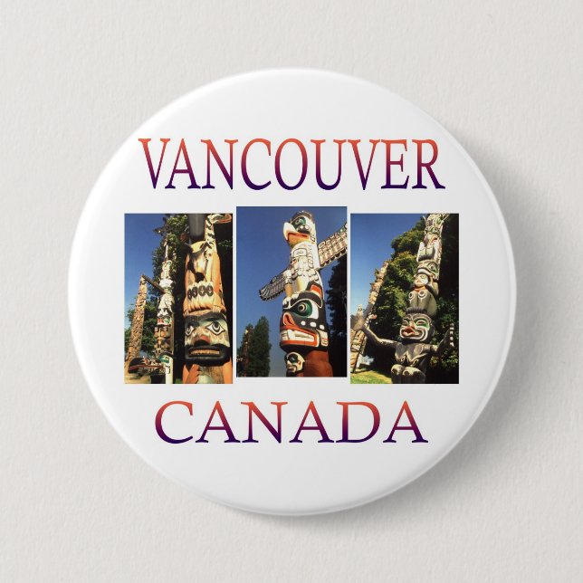 Vancouver Kanada Button (Vorderseite)