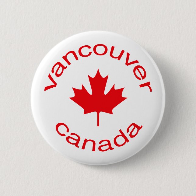 Vancouver Kanada Button (Vorderseite)