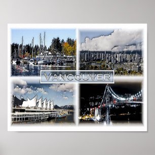 Vancouver - Kanada - Mosaik - Poster