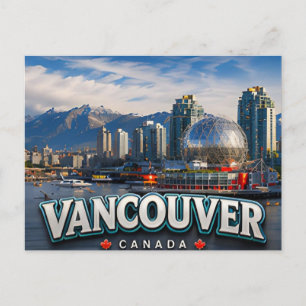 Vancouver Kanada Pazifische Berge Stadt-Reise 🌲 Postkarte