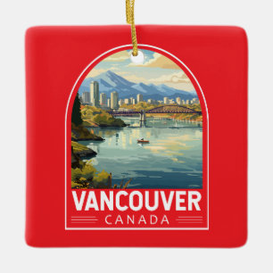 Vancouver Kanada Reise Kunst Vintage Keramikornament