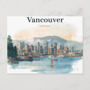 Vancouver Kanada Reise Kunst Vintage Postkarte