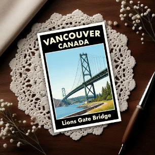 Vancouver, Kanada: Reisepostkarten aus den 1960er Postkarte
