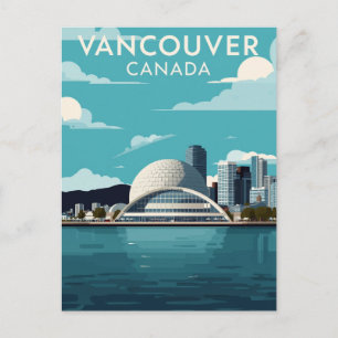 Vancouver Kanada Retro-Reise Postkarte