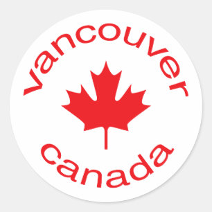 Vancouver Kanada Runder Aufkleber