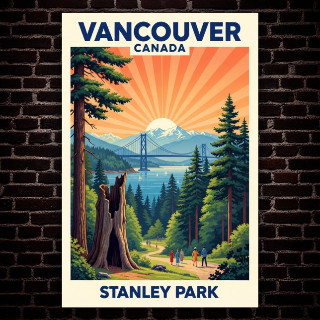 Vancouver, Kanada: Vintage Travel Poster der 60er  (Von Creator hochgeladen)