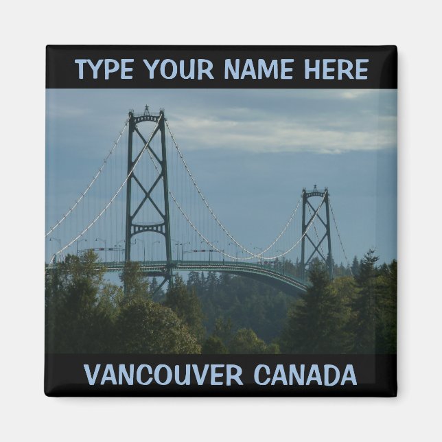 Vancouver Kühlschrankmagnete Personalisiert Souven Magnet (Vorne)