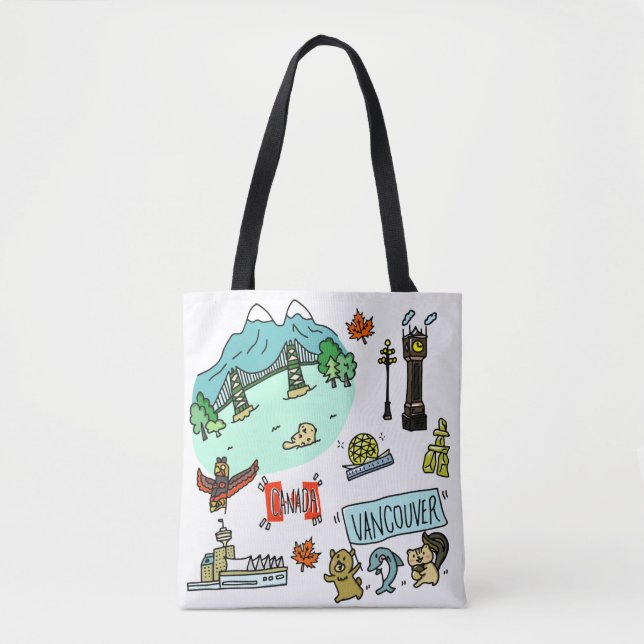 Vancouver-Liebhaber-Taschen-süße Tiere Tasche (Vorderseite)