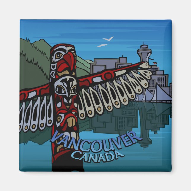 Vancouver Magnet Souvenir Magnet Buttons & Geschen (Vorne)
