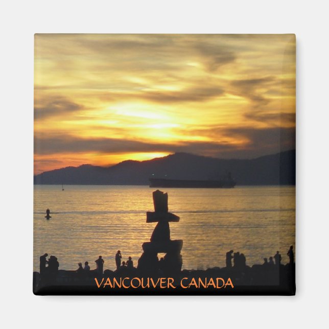 Vancouver Magnet Souvenir Sunset Beach Magnete (Vorne)