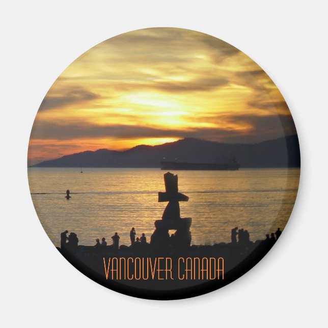 Vancouver Magnet Souvenir Sunset Beach Magnete (Vorne)