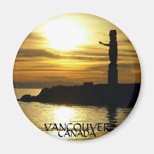 Vancouver Magnet Souvenir Sunset Beach Magnets (Devant)