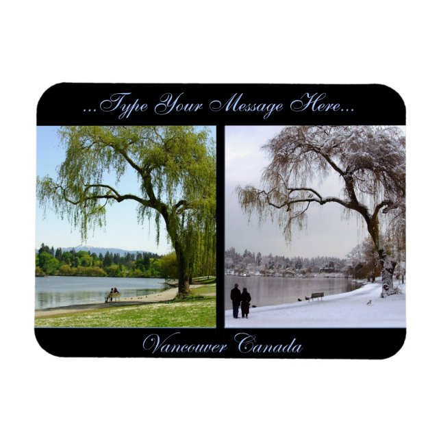 Vancouver Magnet Vancouver CN Personalisiert Magne (Horizontal)