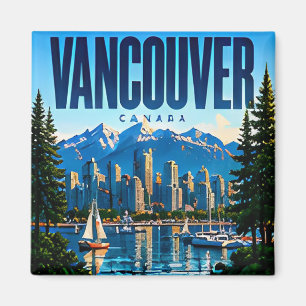 🏔 Vancouver Moderne Küstenstadt Style 🏔 Magnet