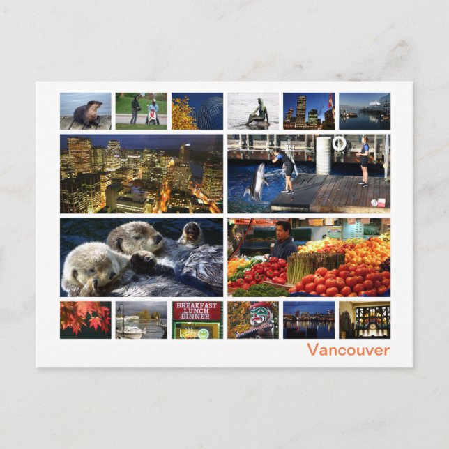 Vancouver Multi-Image 2 Postkarte (Vorderseite)