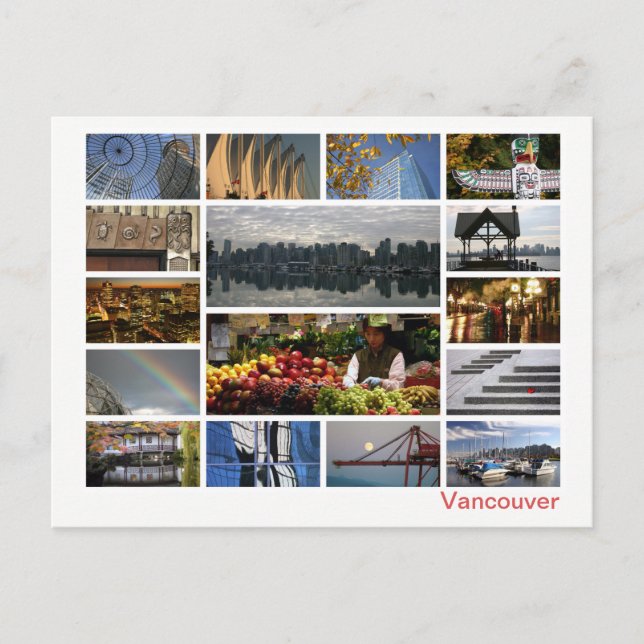 Vancouver Multi-Image Postkarte (Vorderseite)
