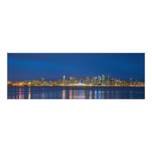Vancouver nachts fotodruck