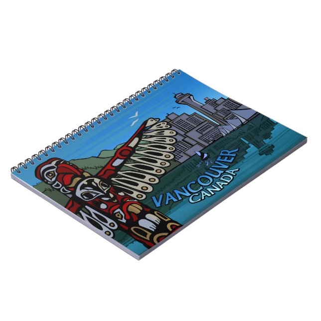 Vancouver Notebook-Sehenswürdigkeit Souvenir Journ Notizblock (Linke Seite)