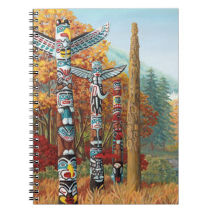 Vancouver Notebook Totem Pole Art Journal & Books Notizblock